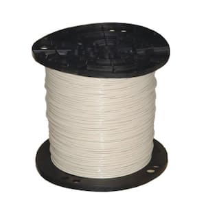 2,500 ft. 10-Gauge White Stranded CU THHN Wire