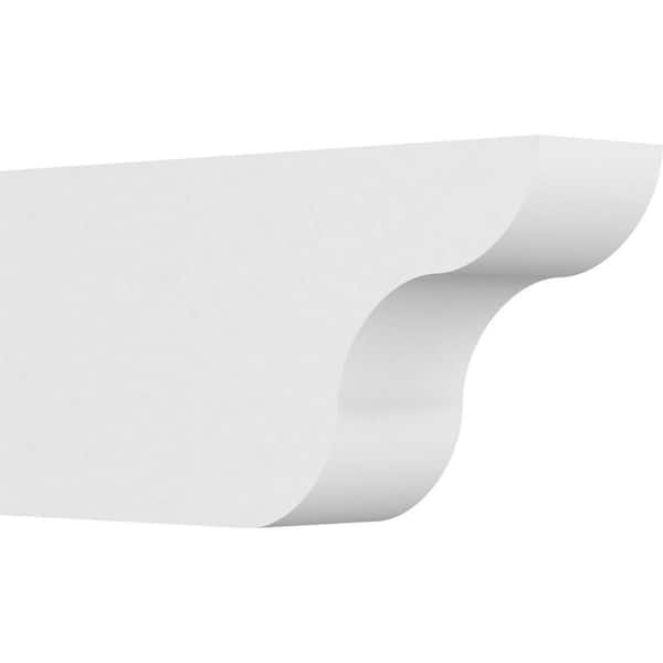 Ekena Millwork 5 in. x 10 in. x 20 in. Standard Carmel Architectural Grade PVC Rafter Tail Brace