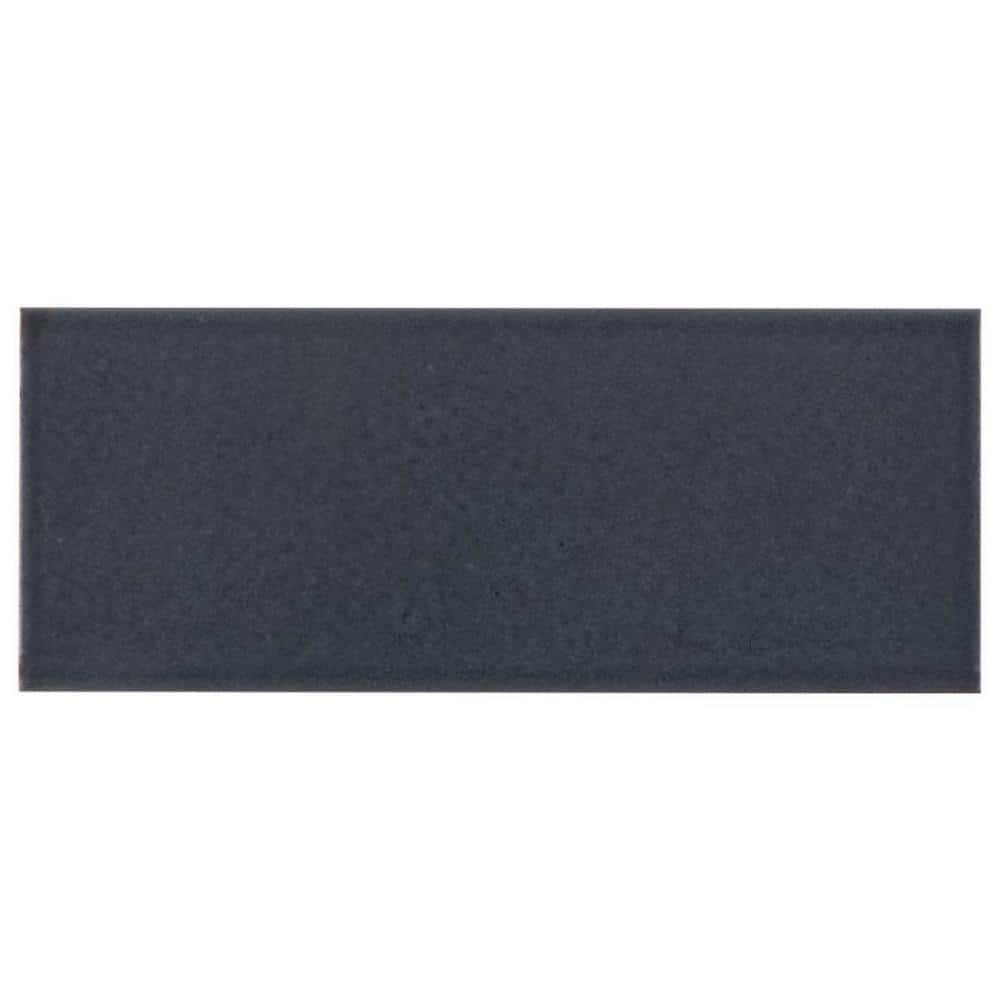Ardor Black 4.7 in. x 0.35 in. Metallic Porcelain Wall Tile Sample price history on PriceWatchPro