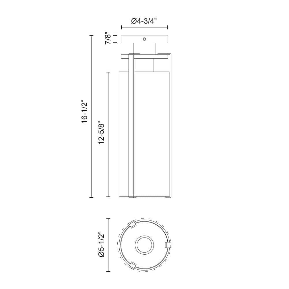 Belmont Matte Black and Clear Glass Flush Mount Light
