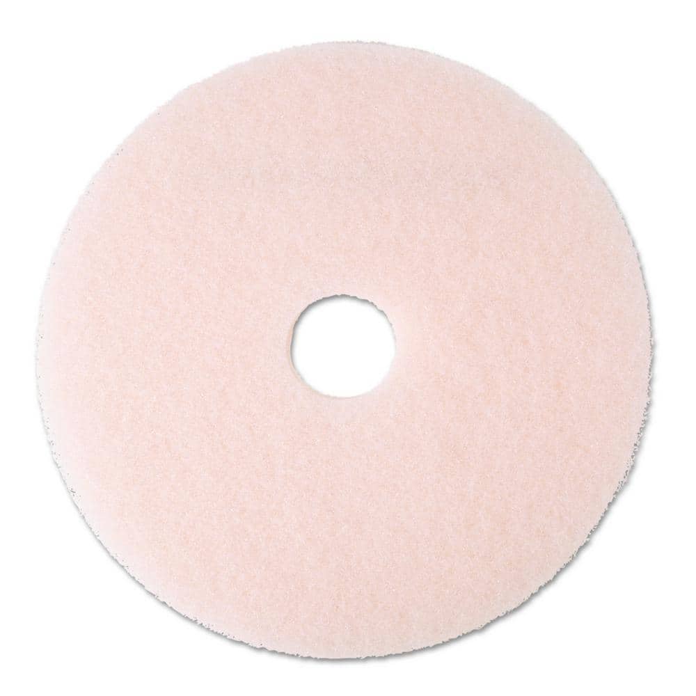 20 in. Ultra High-Speed Eraser Pink Floor Burnishing Pads 3600 (Case of 5)