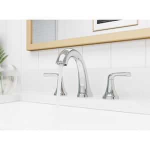 Ladera 8 in. Widespread Double Handle Bathroom Faucet in Polished Chrome