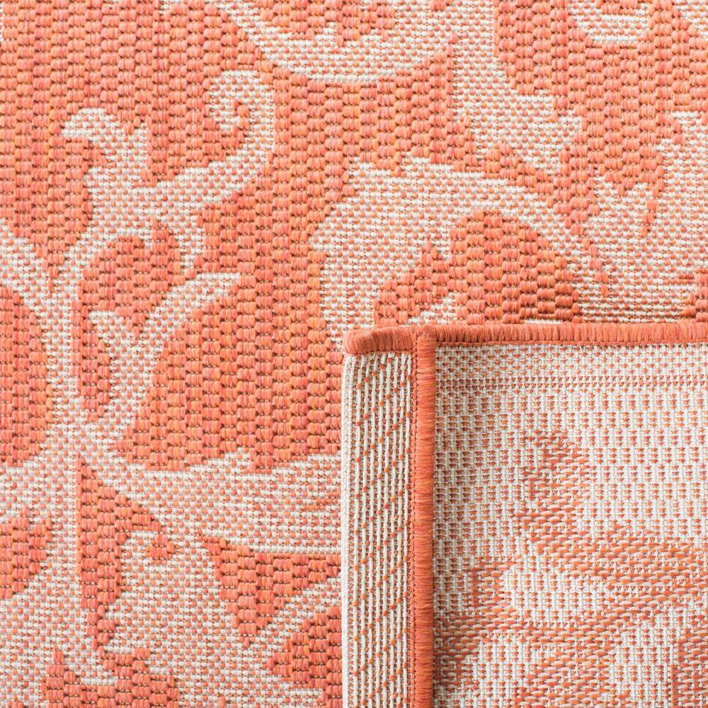 Terracotta & Natural 9'x12' Reversible Flat Woven Indoor/Outdoor Rug