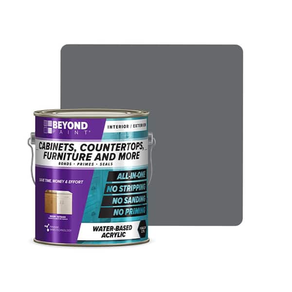 1 gal. Pewter Cabinets, Countertops, Furniture and More Multi-Surface All-in-One Interior/Exterior Refinishing Paint