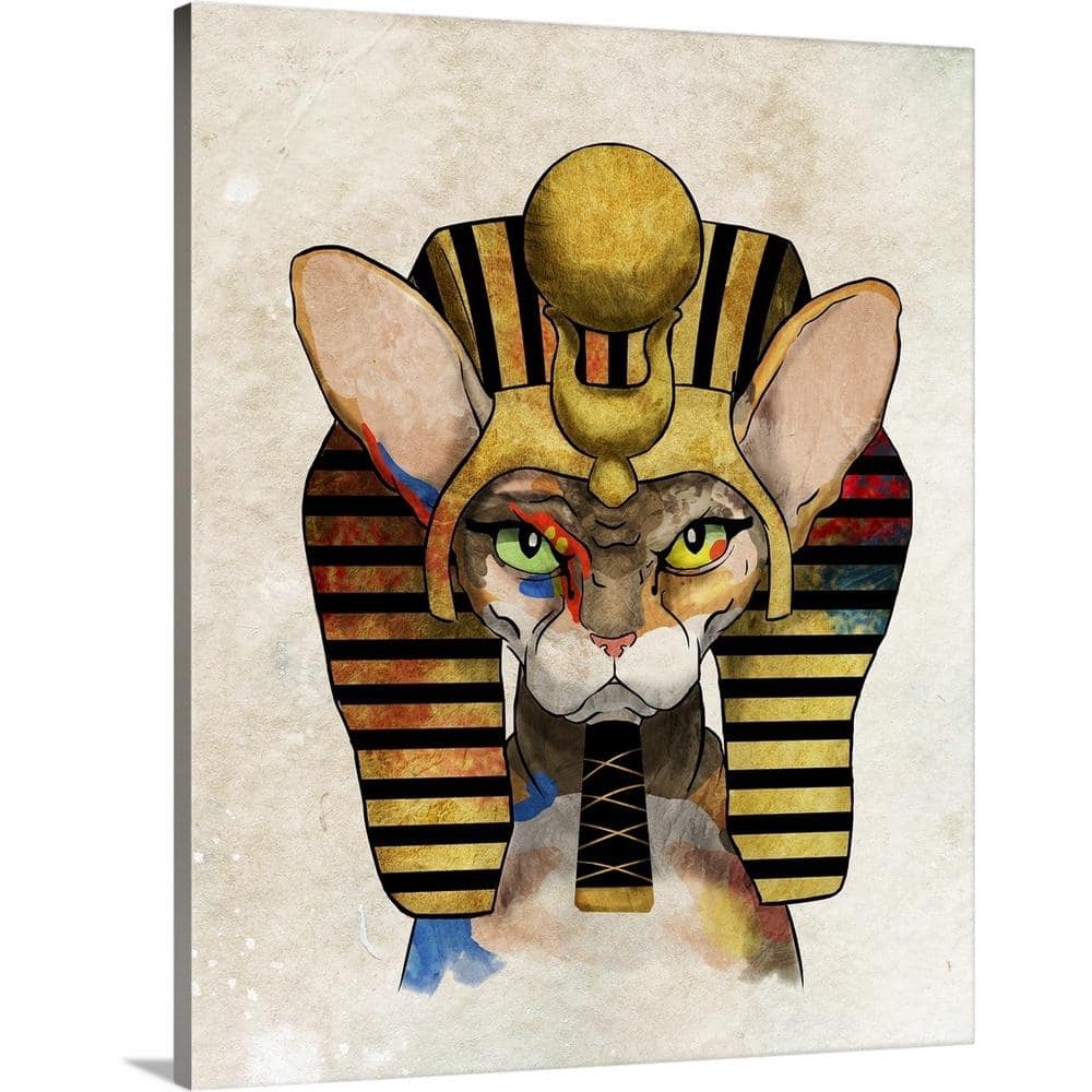 King Tut Pre Drawn Canvas for Painting, Sip and Paint Canvas