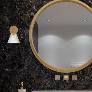 Pleated 7.13 in. 1 Light Premium Bronze Finish Transitional Wall Sconce with Clear Textured Glass Shade