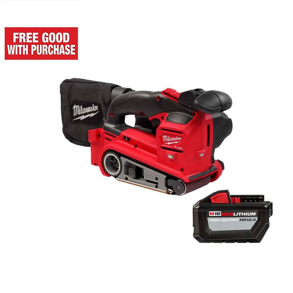 Milwaukee M18 FUEL 18Volt LithiumIon Cordless Belt Sander W/M18 12.0