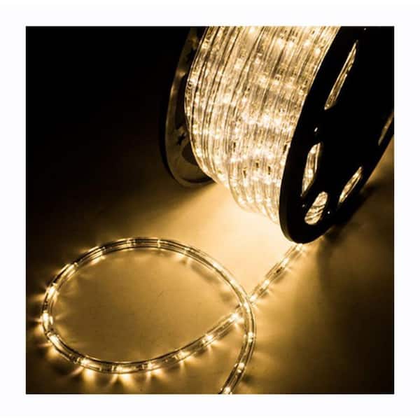 150 ft. Outdoor Warm White AC Plug-In Integrated LED Rope light 1-Pack