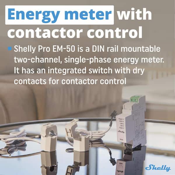 Smart Meter Display Energiemeter Wifi Meross EM06 (150A) 3-Phase ...