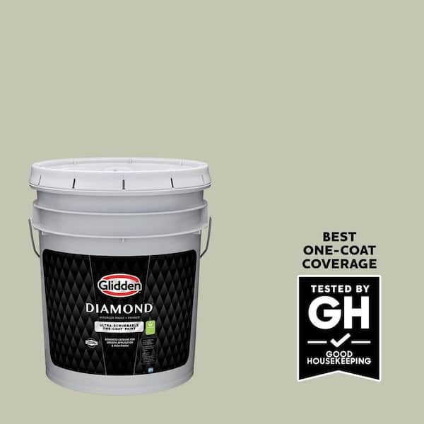 Glidden Diamond 5 gal. PPG1030-2 Pale Pine Semi-Gloss Interior Paint with Primer