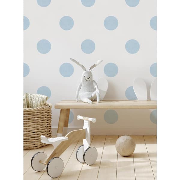 Unbranded Textured Dots Sky Blue Vinyl Wall Sticker, 6 in.
