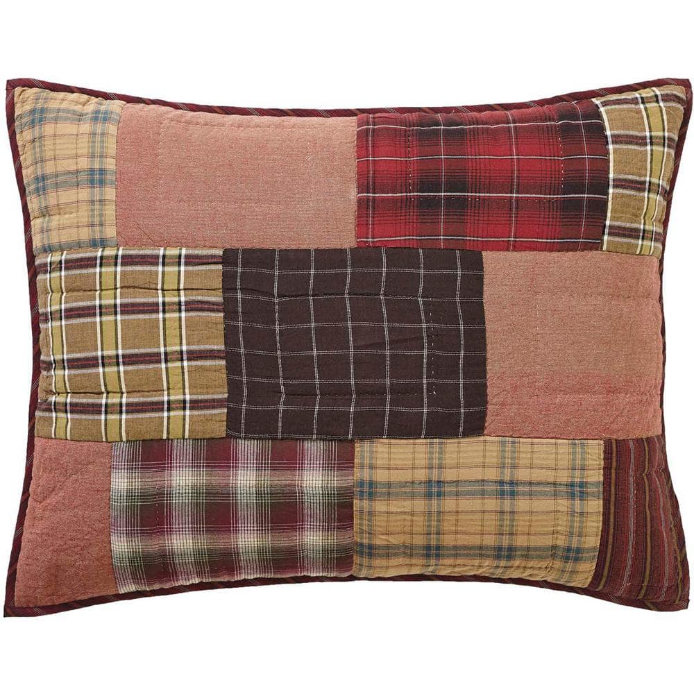 Wyatt Patchwork Cotton Plaid Standard Sham