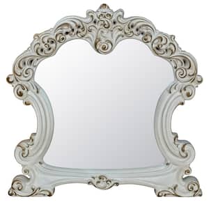3 in. W x 45 in. H Wood Antique Pearl Finish Dresser Mirror