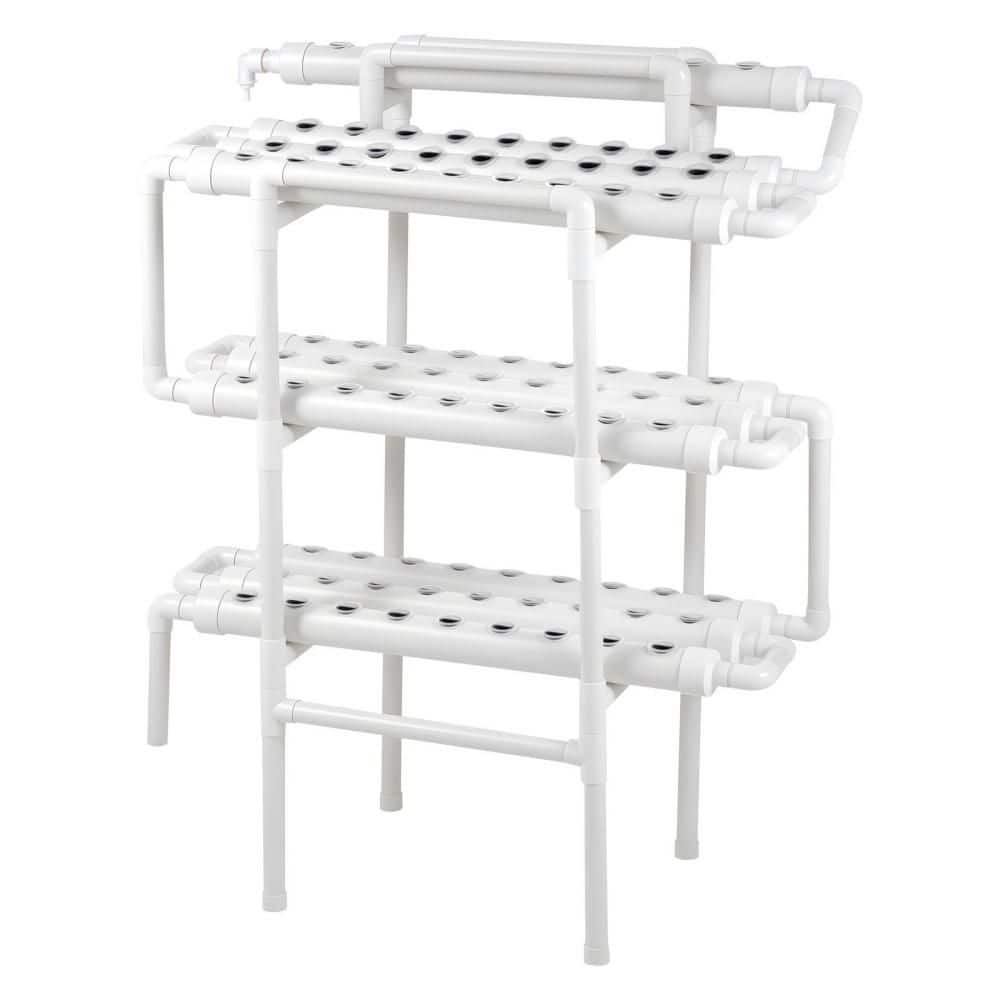 3-Tier 90 Sites UPVC Pipe Hydroponic Grow Kit with Timed Irrigation, Sun and Light Blocking Pipes for Planting Growing price history on PriceWatchPro