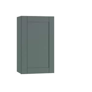 Washington 21 in. W x 12 in. D x 30 in. H Assembled Plywood Wall Kitchen Cabinet in Verdant Green with Soft Close Door