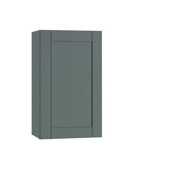 Home Decorators Collection Washington 21 in. W x 12 in. D x 30 in. H Assembled Plywood Wall Kitchen Cabinet in Verdant Green with Soft Close Door