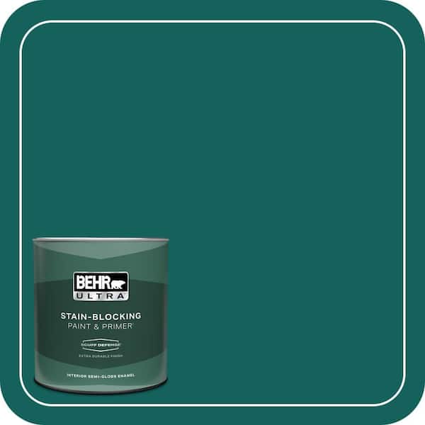 BEHR ULTRA 1 qt. #S-H-490 Billiard Table Extra Durable Semi-Gloss Enamel Interior Paint & Primer