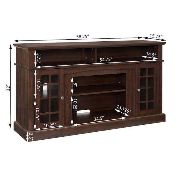 Angel Sar Espresso TV Stand Modern Entertainment Console