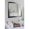 Large Rectangle Silver Modern Mirror (44 in. H x 38 in. W) V001L - The Home Depot
