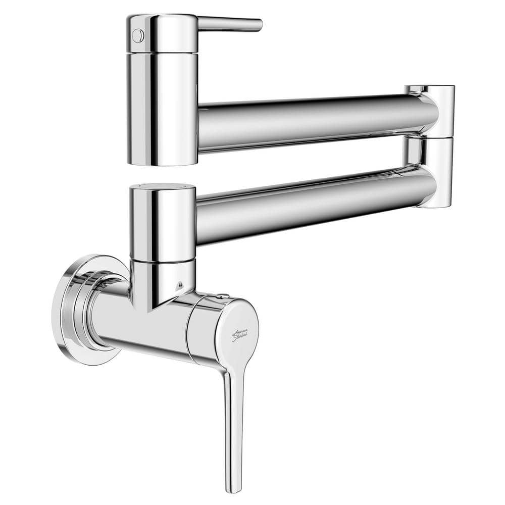 American Standard Studio S Wall Mount Pot Filler with Swing Arm in Polished  Chrome 4803900.002 - The Home Depot