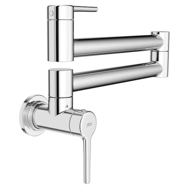 American Standard Studio S Wall Mount Pot Filler with Swing Arm in Polished Chrome
