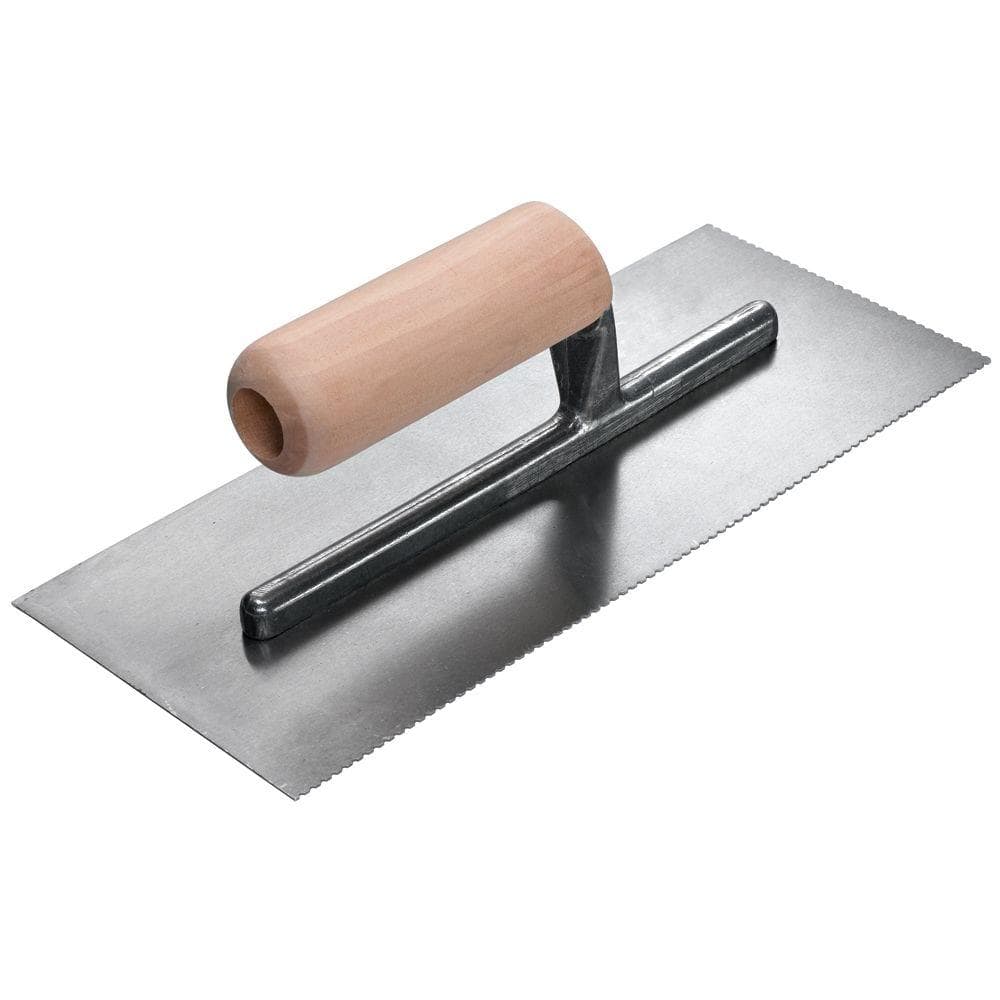 UPC 010306497381 product image for 11 in. U-Notch Pro Flooring Trowel with Wood Handle | upcitemdb.com