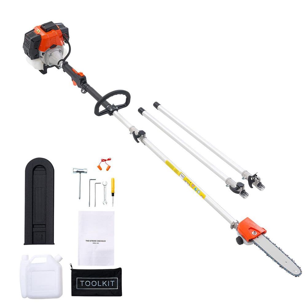 10 in. Bar 43CC Gas-Powered Extension Pole Saw, 2-Stroke Cordless Tree Trimmer with Adjustable Length for Tree Pruning price history on PriceWatchPro