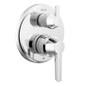 Galeon 2-Handle Wall-Mount 6-Setting Integrated Diverter Trim Kit in Lumicoat Chrome (Valve Not Included)