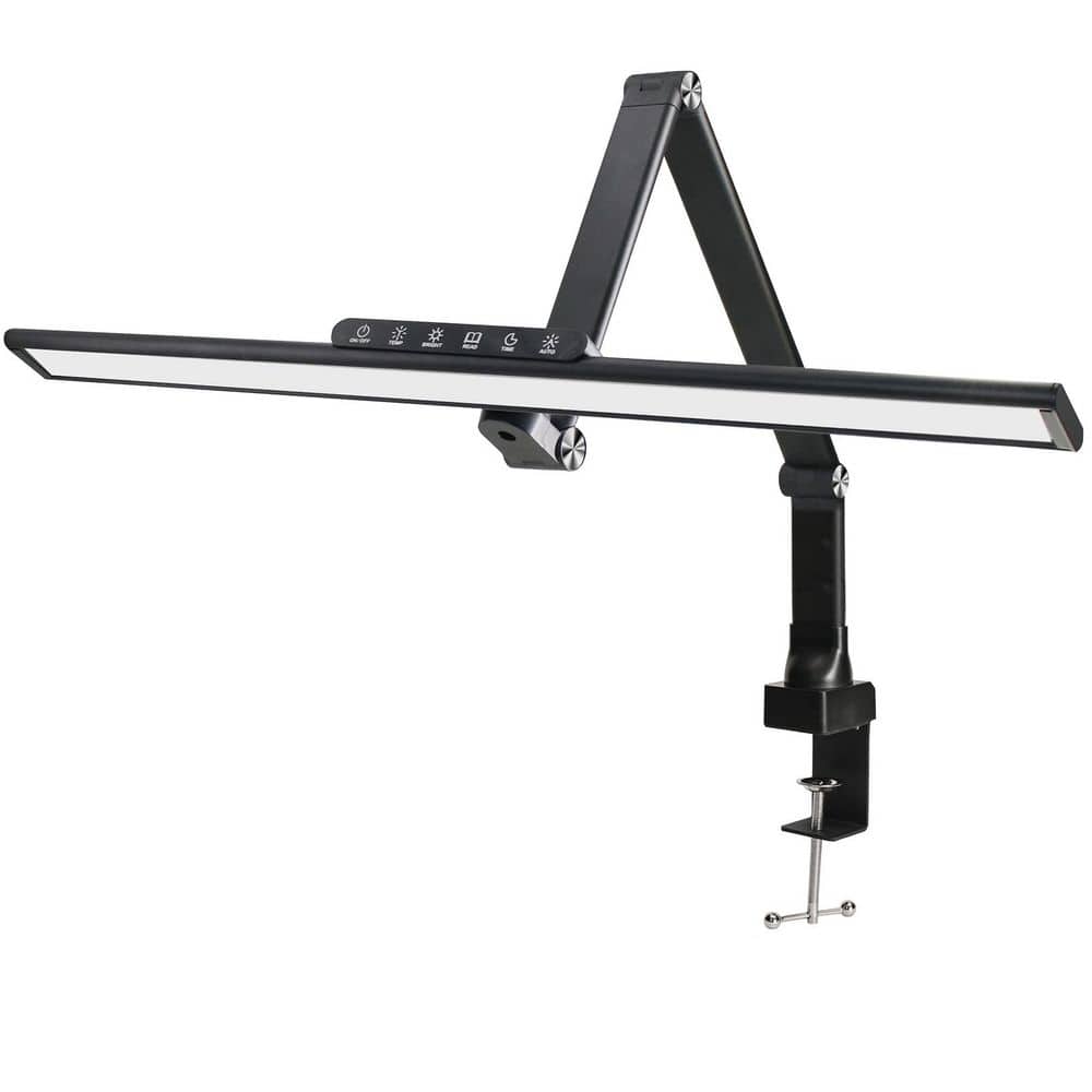 Excello Wellness Series 17.5in, Black, USB Plug In Dimmable and Flexible 6-Touch Clamp Base Desk Lamp, LED price history on PriceWatchPro