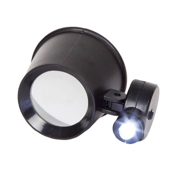 Stalwart 1.5 in. LED 10x Magnification Jewelers Eye Loupe