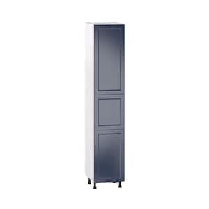 18 in. W x 94.5 in. H x 24 in. D Devon Painted Blue Recessed Assembled Pantry Kitchen Cabinet