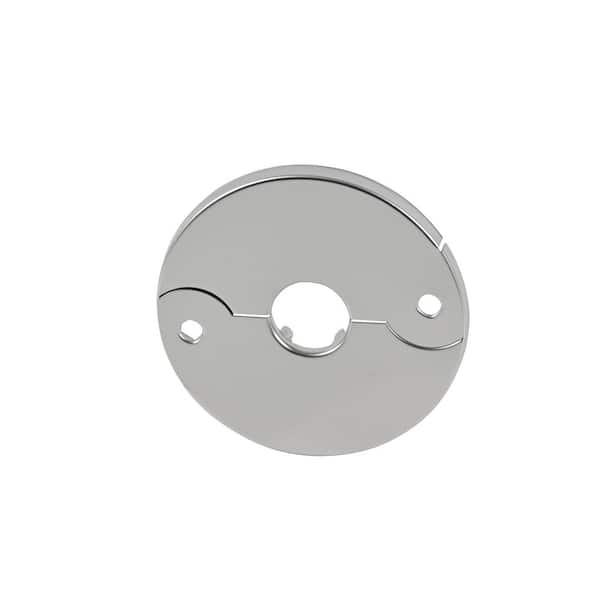 3/8 in. Chrome-Plated Steel Iron Pipe Size Split Flange Escutcheon Plate