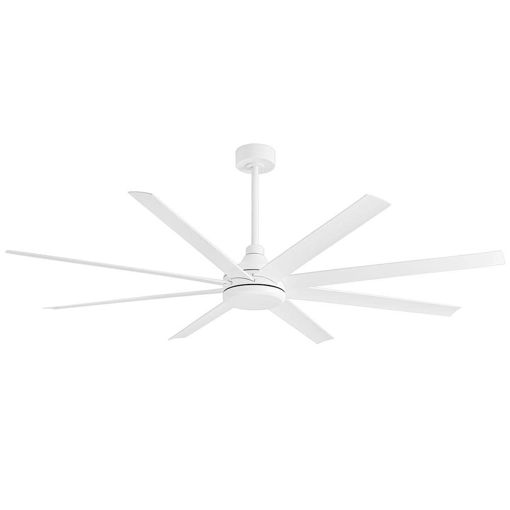 Breezary Melissa 72 in. 6 Fan Speeds Ceiling Fan in White with