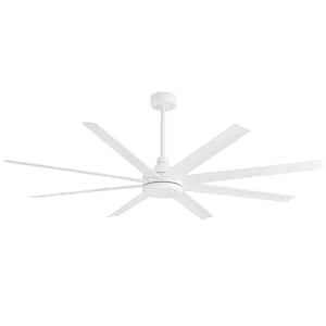 Melissa 72 in. 6 Fan Speeds Ceiling Fan in White with Remote Control Included