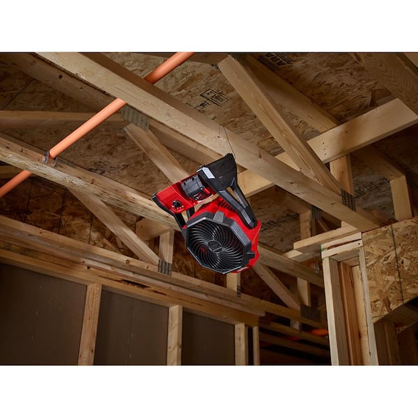 M18 18-Volt Lithium-Ion Cordless Jobsite Fan with M18 5 in. Random Orbit  Sander