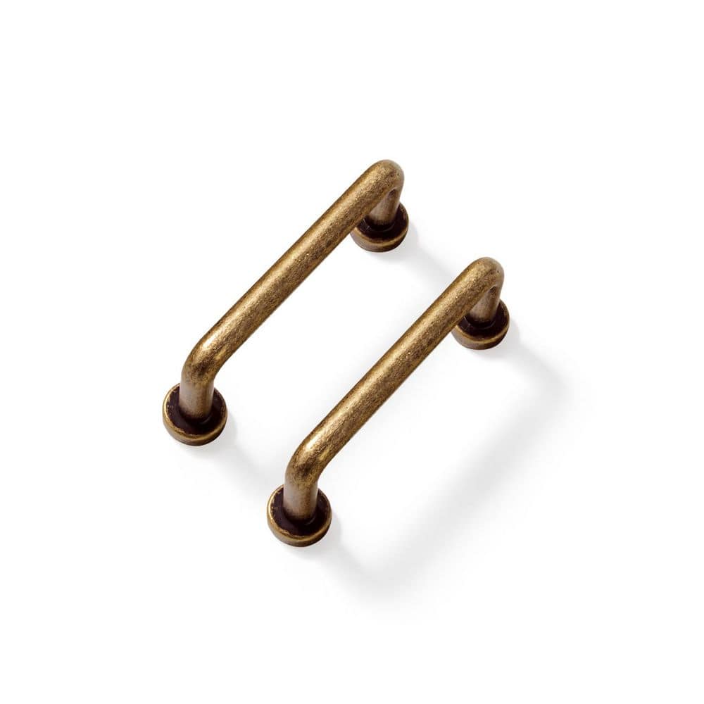 12-Pack 2-1/2 in. (64mm) Rustic Antique Brass Zinc Alloy Cabinet Bar Pulls price history on PriceWatchPro