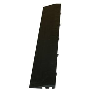 Click Tile Black 2-3/8 in. x 12.14 in. x 5/8 in. Male Border Ramp without Loops (Case of 4)