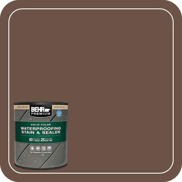 BEHR PREMIUM 1 qt. #N190-7 Moose Trail Solid Color Waterproofing