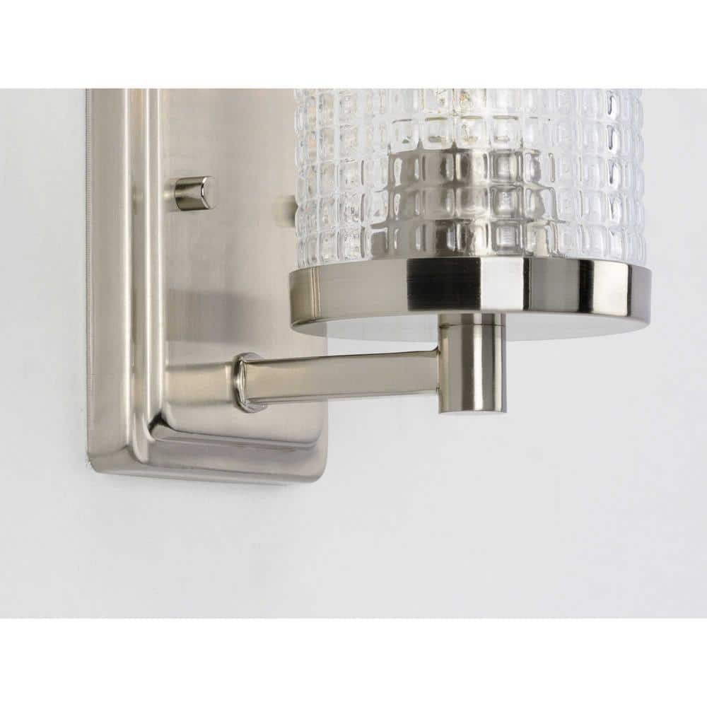 Fawcett Brushed Nickel Dimmable One-Light Bath Sconce