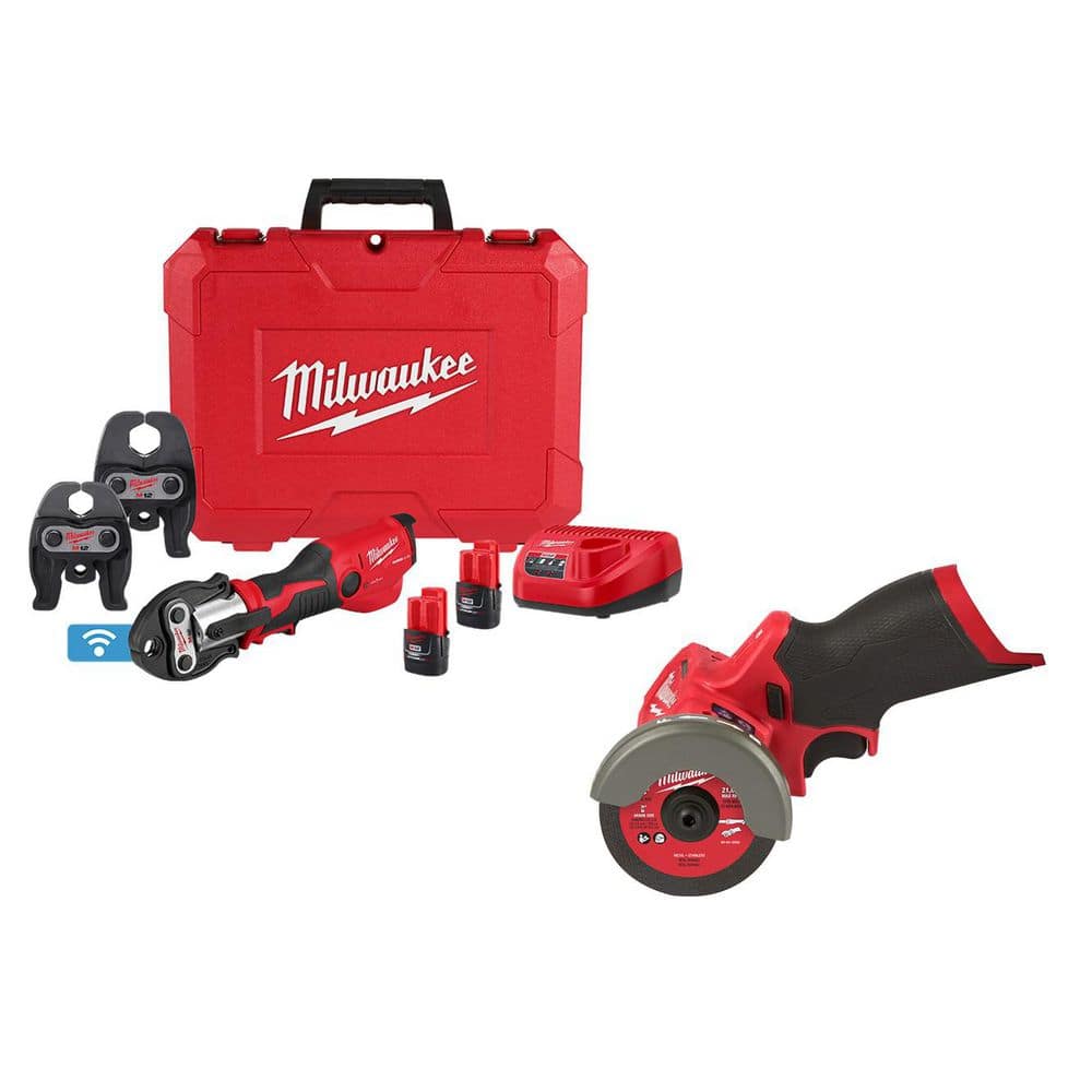 M12 12-Volt Lithium-Ion FORCE LOGIC Press Tool Kit with ONE-KEY and M12 FUEL 3 in. Cut Off Saw price history on PriceWatchPro