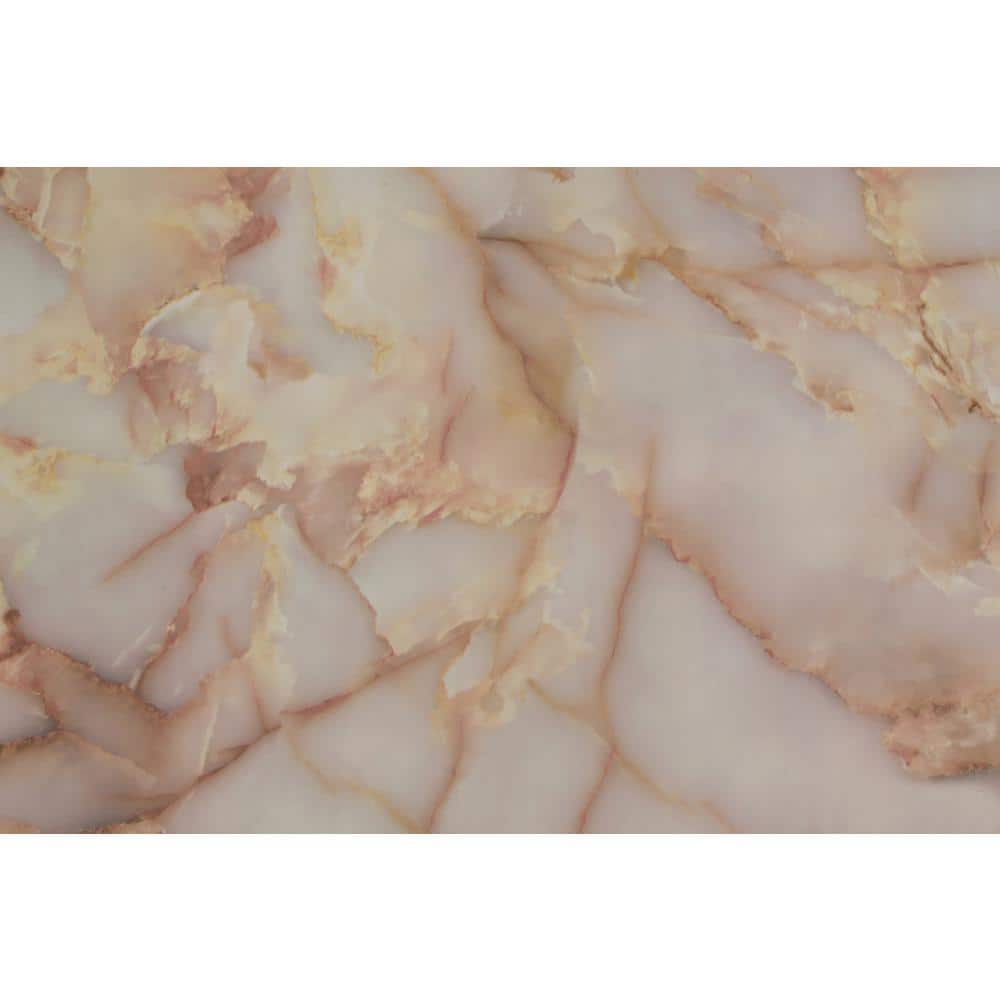 Patina Marble Beige, Yellow Vinyl Strippable Roll (Covers 26.6 sq. ft.)