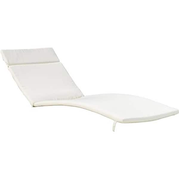 27.5 x 30.25 2-Piece Outdoor Chaise Lounge Cushion (without Chaise Lounge) in Beige