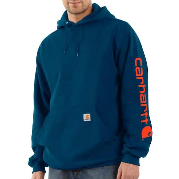 Buy Men Blue Solid Hooded Neck Sweatshirt Online - 759328