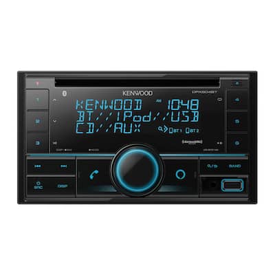 Double-DIN In-Dash CD Receiver with Bluetooth, Amazon Alexa, and SiriusXM Ready
