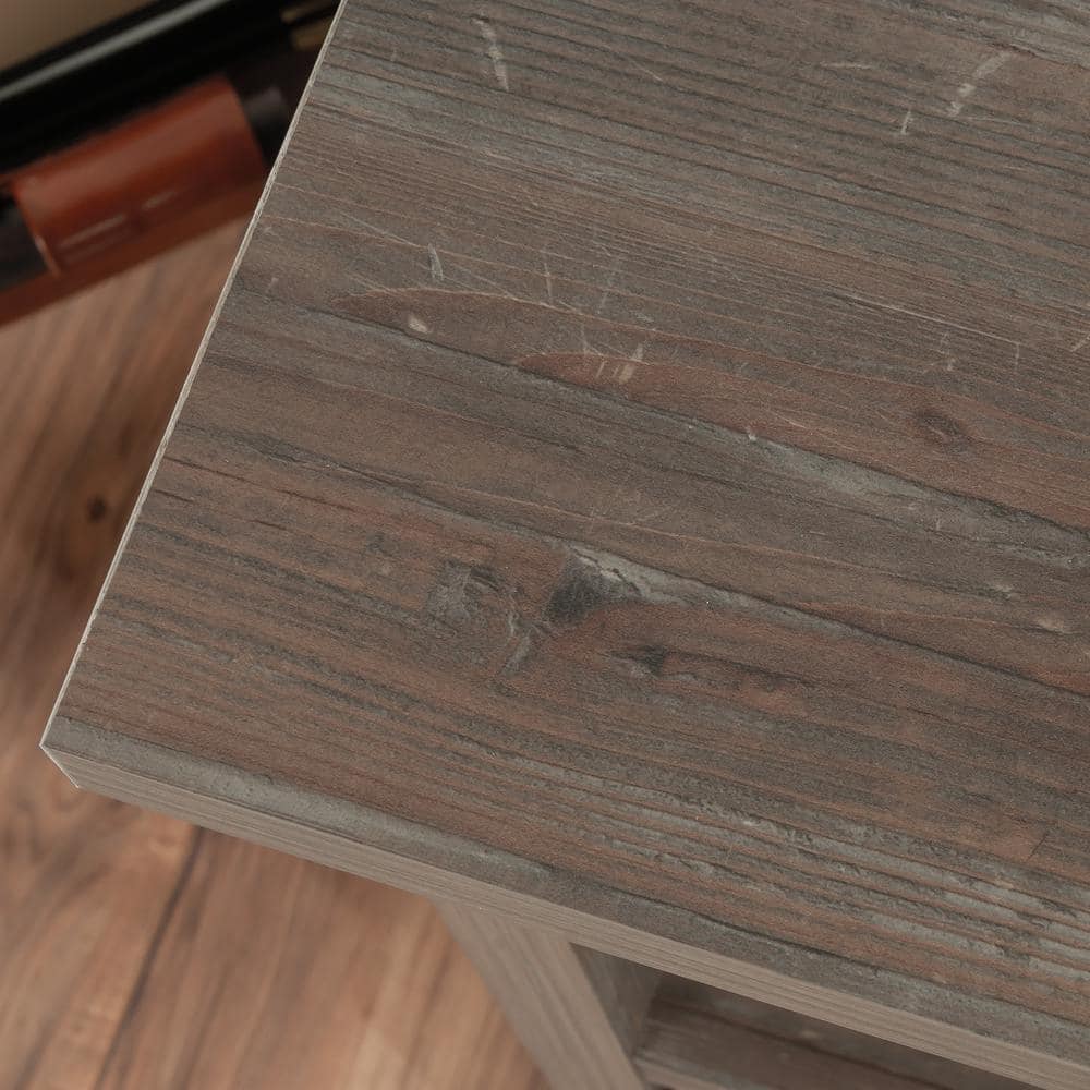 Pebble Pine Rustic Lateral File Credenza with Adjustable Shelf