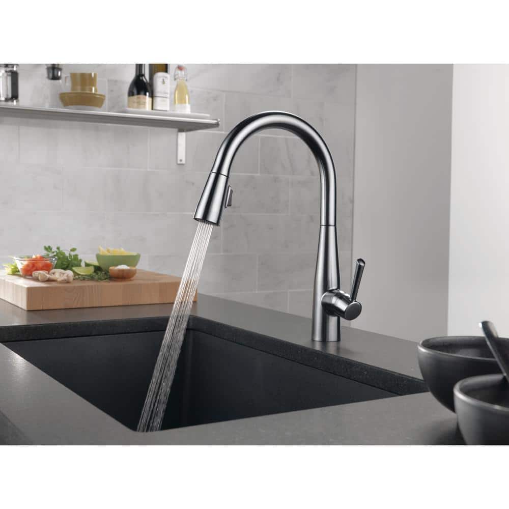 Arctic Stainless Steel Pull-Down Single Handle Kitchen Faucet