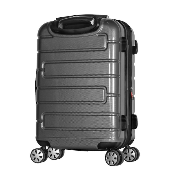 Olympia USA Nema 22 in. Black Carry-On PC Hardcase Spinner with