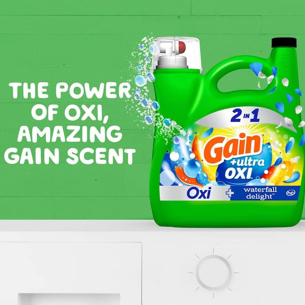 144 oz. Ultra Oxi Waterfall Delight Scent Liquid Laundry Detergent (100-Loads)