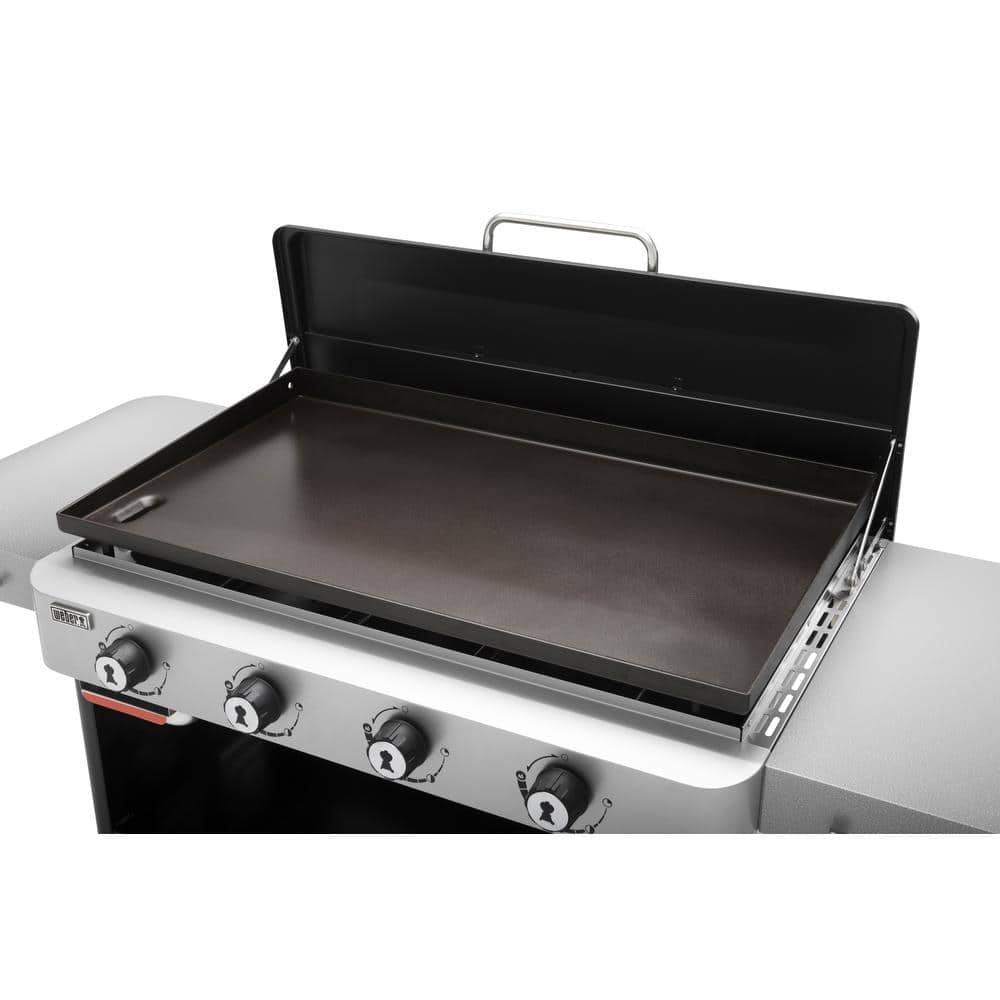 Weber 36-Inch Black Propane Gas Griddle with Side Tables
