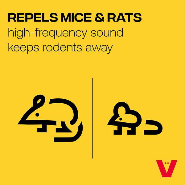 3T6B Rodent Deterrent, Rats Repeller Indoor With 4 Modes, Mouse Rat Deterrent With Strobe Light Smart Mice Repeller For House Boat Garage Attic Barn Sound Frequency 15khz